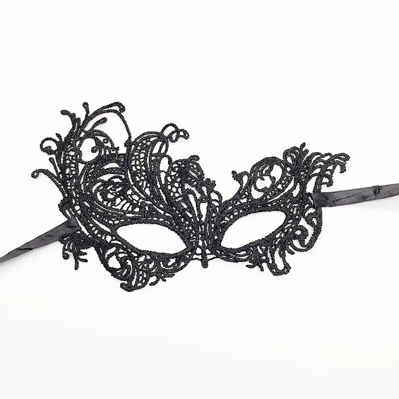 Black Venetian Masquerade mask party Lace Fancy Dress Eye Sexy party mask for Halloween Party