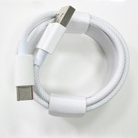 Câble de charge rapide USB vers Type-C en nylon tressé de haute qualité, cuivre pur, 1M 3A, pour iPhone 17