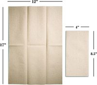 Serviette de table jetable 1 pli en Airlaid, toucher lin, pour hôtel, restaurant, mariage, traiteur