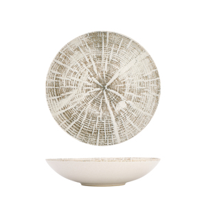 Piatto Fondo Forest Blanco 22 cm con Base Piatta - Product Image 3