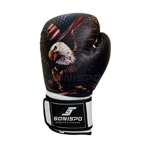 Guantes de boxeo de calidad superior hechos profesionalmente Guantes de cuero de etiqueta privada al por mayor - Product Image 4