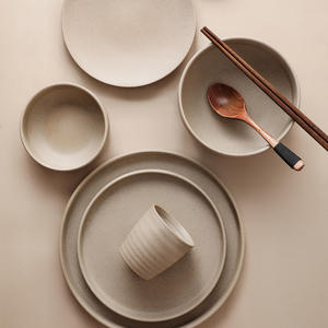 Assiette de service en céramique, vaisselle pour dîner, dessert, salade, purée, plats principaux, plateau de service, bol à soupe, vaisselle de restaurant, ensemble de vaisselle - Product Image 2