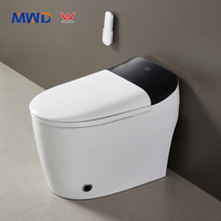 WC intelligent MWD avec couvercle à ouverture automatique, toilette électrique en céramique, chauffage du siège, équipement sanitaire de salle de bain