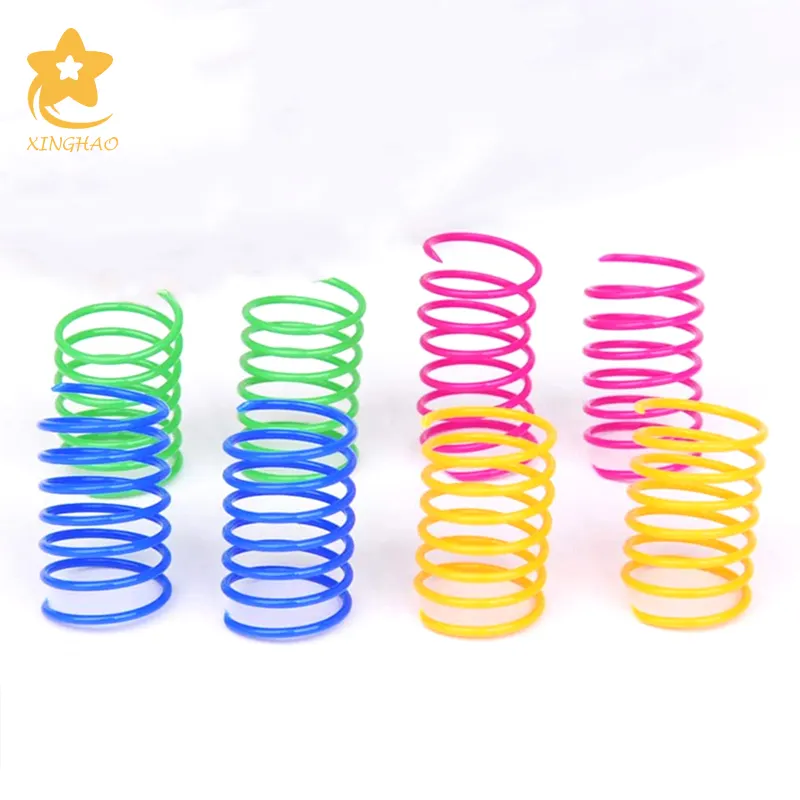 Hot Cat Creative Spiral Spring Toy to Kill Time and Keep Fit Interactive Durable Heavy Plastic colorful Spring