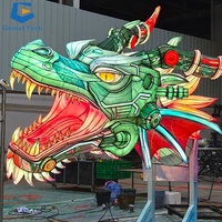 SGL106 Museum Laterne Show Chinesische Neujahrs tradition Moving Dragon Head Lantern Festival