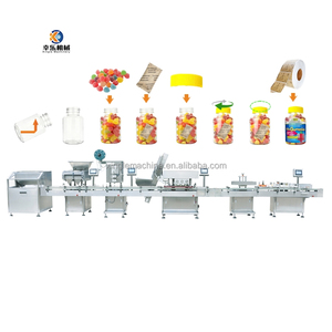 Máquina Envasadora Contadora de Gránulos Lineal Totalmente Automática para Gomitas de Vitaminas, Contadora de Caramelos Duros, Línea de Llenado de Tabletas y Chicle - Product Image 1