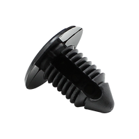 Rivet automobile en nylon noir fin GL-436 à insertion rapide avec clips en forme de sapin et attache à cliquet