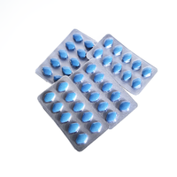 Suplementos funcionales masculinos a base de hierbas, tabletas de Epimedium y Maca para la salud masculina, pastillas azules