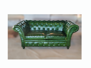 Sofá de Dos Plazas con Alas, Diseño Elegante Tapizado, Respaldo Alto Cómodo, Reposabrazos con Alas, Elegante y Duradero, Perfecto para la Sala de Estar - Product Image 2