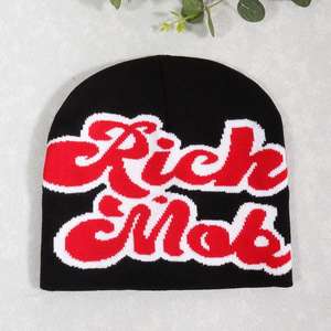 Gorros Unisex de Jacquard Acrílico 100% de Alta Calidad, Nueva Llegada, Bordado 3D Completo, para Playa, Negocios, Viajes - Product Image 5