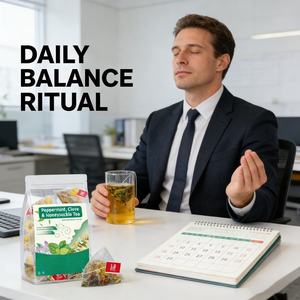 Té de Hierbas Orgánico Premium con Menta y Madreselva para el Alivio de la Gripe, la Garganta Dolorida, la Desintoxicación y el Apoyo Digestivo, Suplemento Dietético 5g - Product Image 6