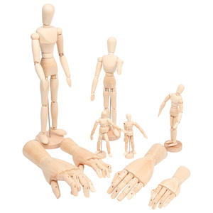 Mannequin en bois flexible, aide à l'esquisse, figurine articulée pour le dessin et la peinture, modèle de poupée articulée avec taille personnalisée - Product Image 1