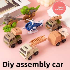 Modèle de voiture <span class=keywords><strong>jouet</strong></span> en plastique à assembler soi-même, à inertie, à l'échelle 1:5, sur le thème des engins de <span class=keywords><strong>dessin</strong></span> <span class=keywords><strong>animé</strong></span> (avions, chars, patrouilles), petits jouets pratiques pour enfants - Product Image 3