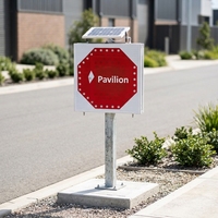 Panneaux routiers lumineux de nuit, signalisation de circulation, panneaux de limitation de vitesse pour autoroutes, panneaux en aluminium personnalisés de qualité publicitaire
