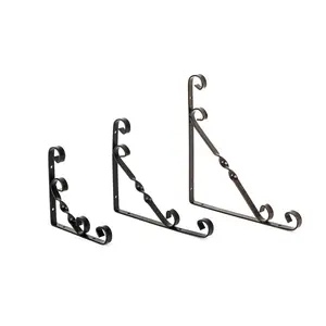 Decorative Wall Hanging Bracket Scrolled wrought iron shelf bracket