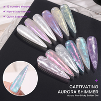 Zhuoyu Gel dur de construction pour ongles effet sirène, sans HEMA, pour extension d'ongles, logo personnalisé pour marque de salon professionnel