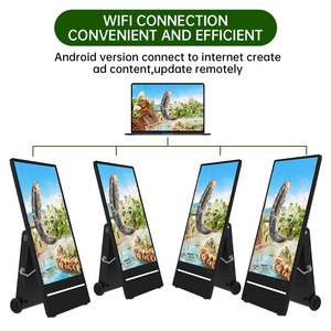 ป้ายดิจิตอลไร้สายขนาด 43 นิ้ว สำหรับภายนอกอาคาร ใช้พลังงานแบตเตอรี่ รองรับ WiFi 4G เครื่องเล่นโฆษณาแบบพกพา หน้าจอ LCD ขนาด 43 นิ้ว สำหรับภายนอกอาคาร - Product Image 4