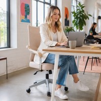 Chaise de bureau ergonomique en maille réglable en hauteur avec support lombaire pour le gaming et le bureau (vente en gros)