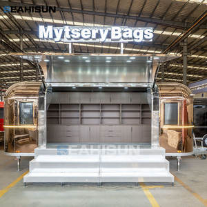 Remorque de cuisine mobile/stand de vente en acier inoxydable personnalisable certifiée CE, pour camion de restauration, service de bonbons, véhicule de vente ambulante, résistante à la rouille - Product Image 4