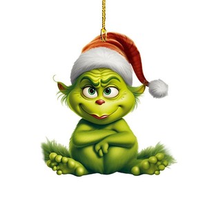 Ornement de Noël suspendu en acrylique sur le thème des films <span class=keywords><strong>d</strong></span>'<span class=keywords><strong>horreur</strong></span>, 8 cm, pendentifs pour sapin de Noël, couleur personnalisée, collection artisanale, <span class=keywords><strong>d</strong></span>écoration de fête, <span class=keywords><strong>d</strong></span>écoration <span class=keywords><strong>d</strong></span>'arbre - Product Image 4