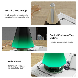   Difusor <span class=keywords><strong>Nebulizador</strong></span> Inalámbrico con Luz RGB para Árbol de Navidad, sin Agua, con Aroma, para Oficina, Hogar y Hotel - Product Image 6