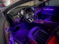 Para Mercedes Benz CLS W218 2012-2017, actualización de luz ambiental, tira de iluminación LED para interior de coche, accesorios de tweeter con diseño de reloj de arena
