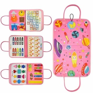 Tableau d'activités Montessori en feutre pour enfants : Apprentissage des compétences de vie, cognition, tri, éducation préscolaire, jouets éducatifs, livre d'activités silencieuses - Product Image 2