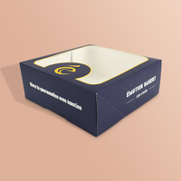 Boîte d'emballage à gâteau en papier avec fenêtre Logo personnalisé Cookie Donut Sweet Bakery