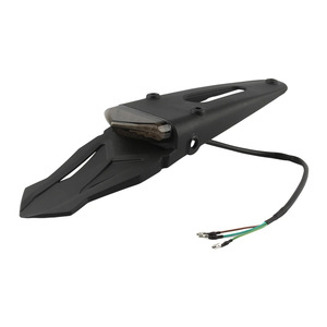 Feu arrière LED de moto Zuqing, feu stop noir et rouge, pour moto tout-terrain, garde-boue HL162 - Product Image 4