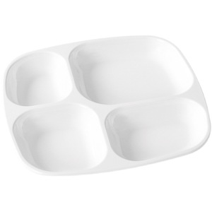 Juego de Platos Seccionales de Melamina con Divisores para Restaurante, Hotel, Cantina, Diseño de Color Sólido - Product Image 2