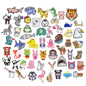Belle bande dessinée mignonne diverses formes de feutre tissu fer sur animaux brodés patchs pour enfants <span class=keywords><strong>sacs</strong></span> de vêtement - Product Image 1