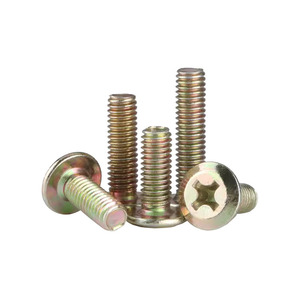 Flat Head Phillips Screw M6 M8 Beveled Crosshead Class 8.8 Grade A Carbon Steel For Wood Furniture Construction - Product Image 1
