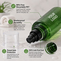 Flacon pulvérisateur à fine brume personnalisé en PET, atomiseur de toner, 120 ml, 150 ml, 200 ml, 250 ml, emballage cosmétique pour soins de la peau