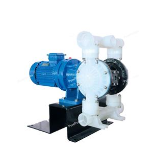 Bomba de Diafragma Doble Eléctrica de 2 Pulgadas con Motor Eléctrico de PP de 380v para Ácido <span class=keywords><strong>H2SO4</strong></span> - Product Image 1