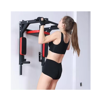 Barre de traction murale multifonctionnelle en acier pour tractions, dips et exercices de musculation à domicile