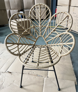 Chaise de salle à manger moderne <span class=keywords><strong>en</strong></span> gros pour restaurant, hôtel, tabourets de bar <span class=keywords><strong>en</strong></span> <span class=keywords><strong>rotin</strong></span> noir avec <span class=keywords><strong>repose</strong></span>-pieds métallique pour extérieur, parc, loisirs - Product Image 2