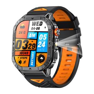 <span class=keywords><strong>Reloj</strong></span> Inteligente <span class=keywords><strong>Deportivo</strong></span> para Exteriores con Linterna, Resistente al Fuego y al Frío, Resistente al Agua <span class=keywords><strong>IP68</strong></span>, Pantalla AMOLED de 2.13 Pulgadas, <span class=keywords><strong>Reloj</strong></span> Inteligente para Hombre - Product Image 2