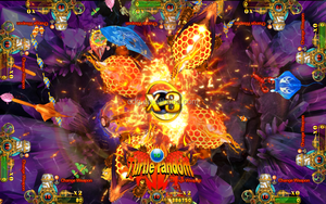 55 inch hiển thị đại dương Vua 3 sư tử tấn công Cá Trò chơi đứng 3 người chơi cá bảng - Product Image 6