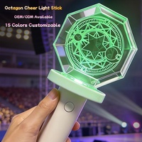 Nuevo Bastón Luminoso LED Octagonal de Plástico Recargable 2026 |   Sincronización Remota de Aplicaciones DMX |   Portátil |   Lápiz de Luz para Conciertos de Kpop con Logotipo Personalizado OEM