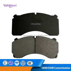 Nouvelles plaquettes de frein pour camions et remorques européens WVA29124 pour Mercedes-Benz, Zhongtong, Kinglong, Scania, MAN, <span class=keywords><strong>Iveco</strong></span>, Atlanta, Yutong de YameiPart - Product Image 1