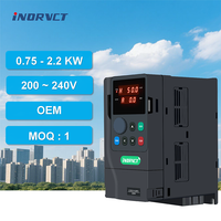 Convertidor de Fase Única a Trifásica de 0.75kw, 1.5kw, 2.2kw, 4kw, 220v, 50/60HZ, Controlador de CA para Motores de 1hp, 2hp, 3hp, 5hp y Varios Tipos de Motores