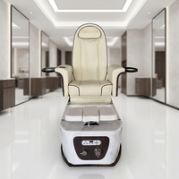 Spa pour les ongles professionnel de luxe européen unique, pédicure, bain à remous électrique, acier inoxydable, massage des pieds réglable en verre/plastique