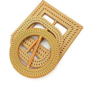 Hebilla de Plástico Imitación Ratán de Forma Ovalada de 50 mm de Oceania para Trajes de Baño de Mujer - Product Image 4