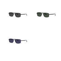 Lunettes de soleil rectangulaires à verres verts pour hommes avec monture fine à double pont, idéales pour la conduite, les trajets quotidiens et les voyages – Pour les acheteurs de magasins d'optique