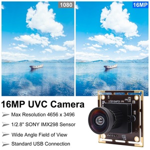 Elp Ultra HD 16MP góc rộng Micro USB Mô-đun máy ảnh với mức độ 120 không có biến dạng ống kính cho máy tầm nhìn - Product Image 2