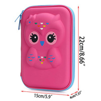 Étui de protection portable 3D en EVA personnalisé, étanche et antichoc pour stylos et crayons en cuir, idéal pour les enfants