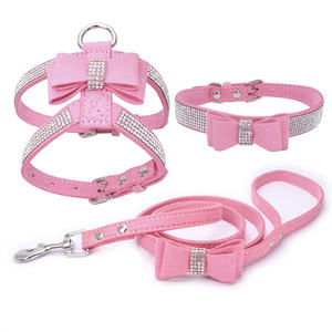 Fashion warna-warni kualitas super tinggi Korea beludru berlian imitasi anjing harness seluruh tubuh untuk hewan peliharaan kecil - Product Image 1