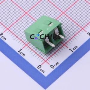 DB127V-5.08-2P-GN-S Screw Terminal Block P=5.08mm Connector ( Construction: 1x2P )( Pitch: 5.08mm )( Color: Green ) - Product Image 2