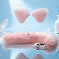 Ensemble de plugs anaux en forme de queue de renard, en métal, pour adultes, SM, fétiche, jouet sexuel