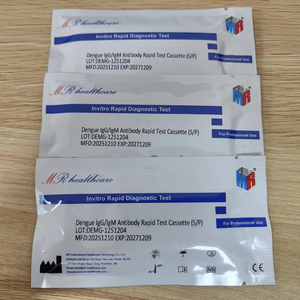 Prueba Rápida de <span class=keywords><strong>Dengue</strong></span> MR (IgM/IgG) de 3 líneas por Inmunocromatografía, Detecta Infección Aguda en 10-15 Minutos para Clínicas y Hospitales - Product Image 1